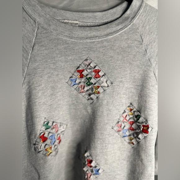 XL Quilt crewneck grey - Picture 3 of 7